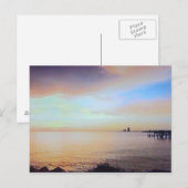 Pier Sunset Post Card Postkarte (Vorne/Hinten)