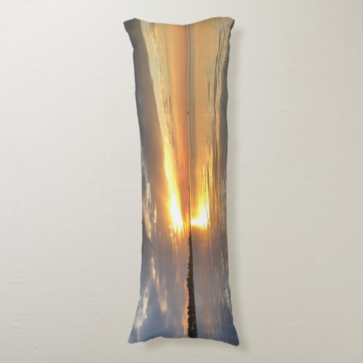 Pier Sunset Seitenschläferkissen (Vorderseite Vertikal)