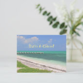 "PIER ÜBER AQUAMARINWASSER/ TURKS & CAICOS" POSTKARTE (Stehend Vorderseite)