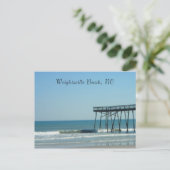 Pier und Strand Postkarte (Stehend Vorderseite)