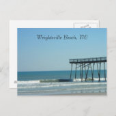 Pier und Strand Postkarte (Vorne/Hinten)