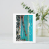 Pier und Strand und Long Beach Postkarte (Stehend Vorderseite)