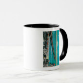 Pier und Strand und Long Beach Tasse (VorderseiteRechts)