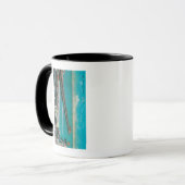 Pier und Strand und Long Beach Tasse (Vorderseite Links)