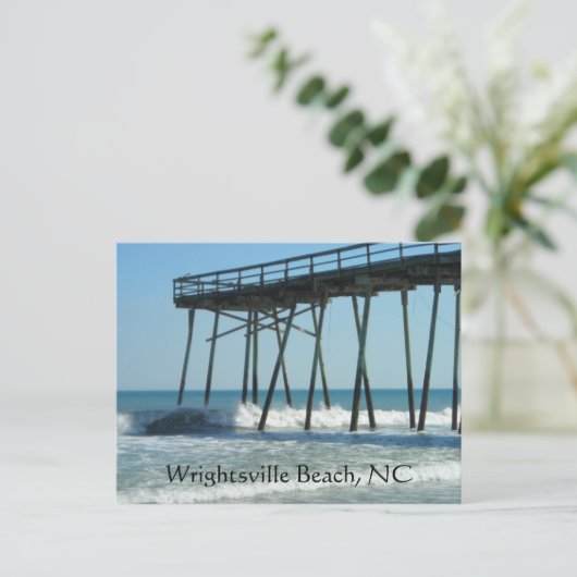 Pier und Waves Postkarte (Stehend Vorderseite)