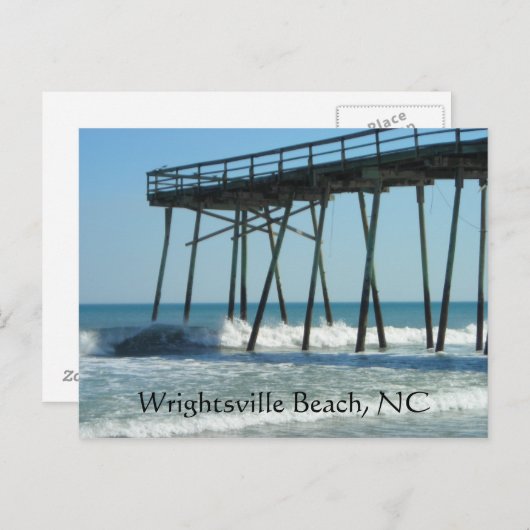 Pier und Waves Postkarte (Vorne/Hinten)