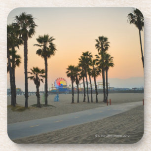 Pier USA, Kalifornien, Santa Monica am Getränkeuntersetzer