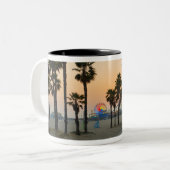 Pier USA, Kalifornien, Santa Monica am Zweifarbige Tasse (Vorderseite Links)