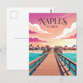Pier von Neapel USA Postkarte (Vorne/Hinten)