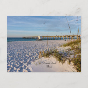 Pier von Pensacola Sand Dunes Morgen Postkarte