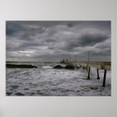 Pier vor dem Sturm Poster (Vorne)
