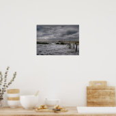 Pier vor dem Sturm Poster (Küche)