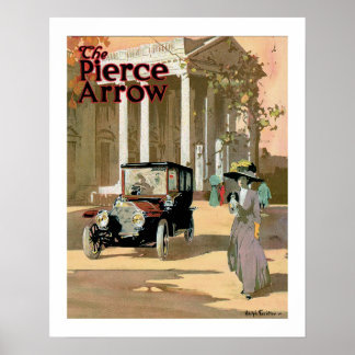 Pierce Arrow Automobile Ad Vintag Art Poster