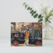Pierce Arrow Girl Postkarte (Stehend Vorderseite)
