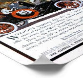 Pierce Arrow Motor Car Poster (Ecke)