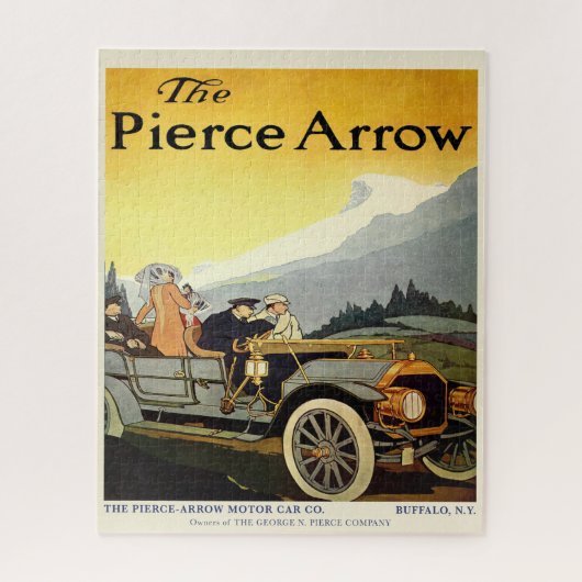 Pierce Arrow Vintage Car Advertising Puzzle (Vertikal)