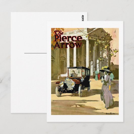Pierce Arrow Vintage Werbung Postkarte (Vorne/Hinten)
