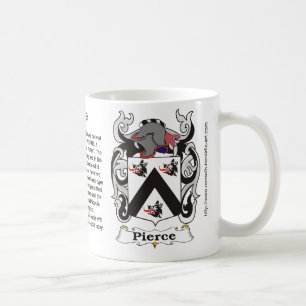 Pierce-Familien-Wappen Tasse