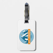 Pierce New Hampshire Stars Moon Gepäckanhänger (Rückseite vertikal)