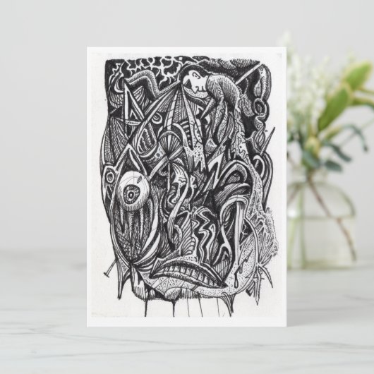 Pierced, by Brian Benson Flat Card (Stehend Vorderseite)