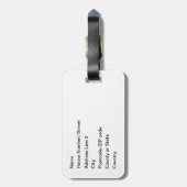 Pierced, by Brian Benson Gepäckanhänger (Rückseite vertikal)