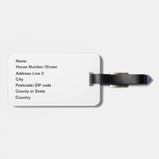 Pierced, by Brian Benson Gepäckanhänger (Rückseite horizontal)