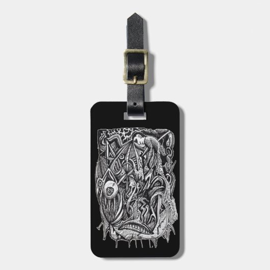 Pierced, by Brian Benson Gepäckanhänger (Vorderseite vertikal)