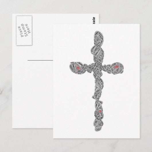 Pierced Cross - Isaiah 53:5 Postkarte (Vorne/Hinten)