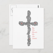 Pierced Cross - Isaiah 53:5 Postkarte (Vorne/Hinten)