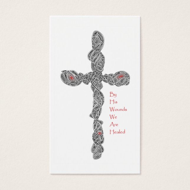 "Pierced" Isaiah 53:5 Scripture Cards (Vorderseite)
