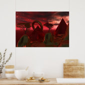 Pierced Pyramid Poster (Küche)