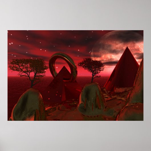 Pierced Pyramid Poster (Vorne)