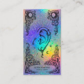 Piercing Artist | Holographic Body Piercing Studio Visitenkarte (Vorderseite)