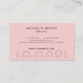 Piercing Body Juwelry Sterling Silver Pink Visitenkarte (Rückseite)