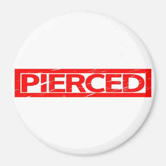Piercing-Briefmarke Magnet (Vorne)