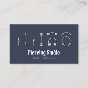 Piercing des Navy Body Juwelier Visitenkarte