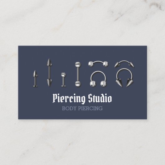 Piercing des Navy Body Juwelier Visitenkarte (Vorderseite)