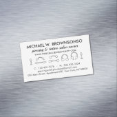 Piercing Juwelry Store Shop Branding Magnetische Visitenkarte (Beispiel)