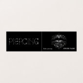 Piercing Salon Business Card Visitenkarten (Außenseite Aufgefaltet)