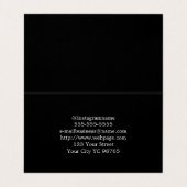 Piercing Salon Business Card Visitenkarten (Innenseite Aufgefaltet)