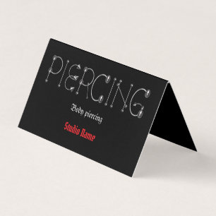 Piercing Salon Business Card Visitenkarten