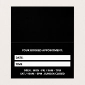 Piercing Salon Termin Visitenkarte Visitenkarten (Innenseite Aufgefaltet)