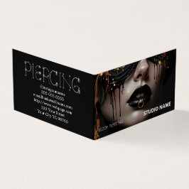 Piercing Salon Termin Visitenkarte Visitenkarten