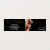 Piercing Salon Termin Visitenkarte Visitenkarten (Außenseite Aufgefaltet)