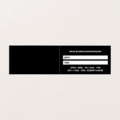 Piercing Salon Termin Visitenkarte Visitenkarten (Innenseite Aufgefaltet)