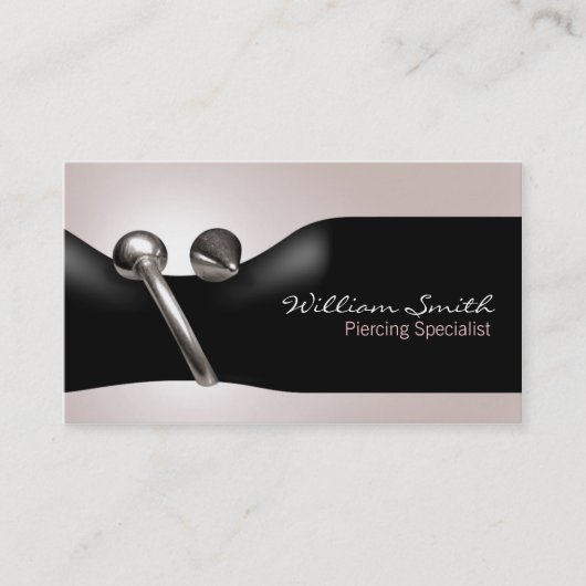 Piercing specialist Business card Visitenkarte (Vorderseite)