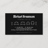 Piercing Specialist Modern Visitenkarte (Rückseite)