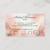 Piercing Specialist Watercolor Rosegold Visitenkarte (Rückseite)