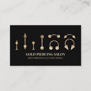 Piercing-Spezialist Golden JEWELS Visitenkarte