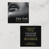 Piercing Studio Tattoo Piercing Spezialist Quadratische Visitenkarte (Vorne/Hinten)